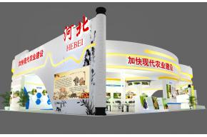 河北农业展台模型