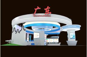 广东政府展台模型图片