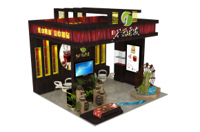 谷雨茶叶展台模型