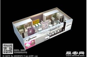 力彦家居展台模型