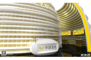中国金币展览模型