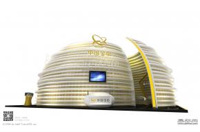 中国金币展览模型