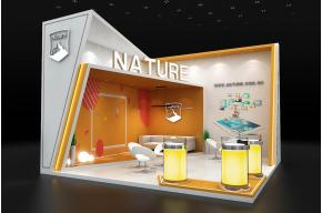 NATURE开放式斜切展台