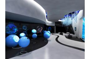 科技航空展厅3d模型