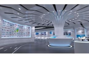 现代航空企业展厅3D模型