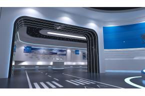 现代航空企业展厅3D模型
