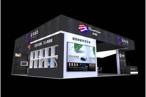 圣泉集团展台3D模型