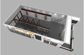 茶前移门展台模型