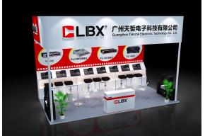 天哲电子展台模型