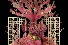 樱花树春节美陈