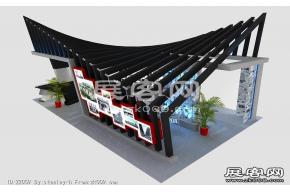 产业园展台模型