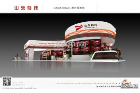 山东有线展台模型