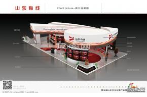 山东有线展台模型