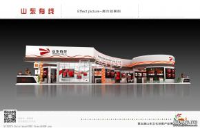 山东有线展台模型