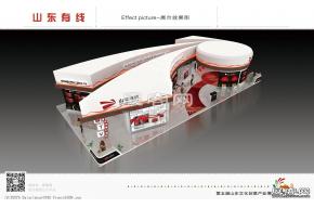 山东有线展台模型