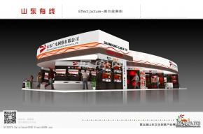 山东有线展台模型