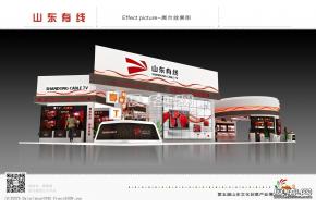 山东有线展台模型