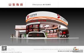 山东有线展台模型