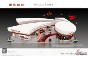 山东有线展台模型
