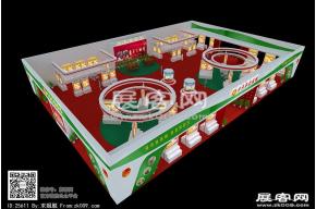中青农会展台模型