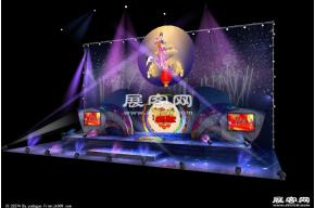 中秋舞台3D模型