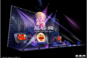 中秋舞台3D模型