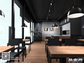 轻奢馅饼店装修设计