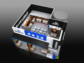 佰沙卫浴展设计展台模型