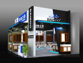 佰沙卫浴展设计展台模型