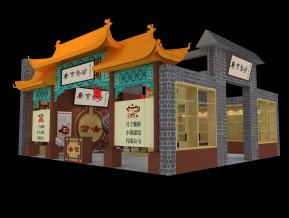 广东紫砂展台模型