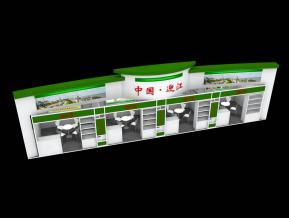 迎江政府展设计展台模型
