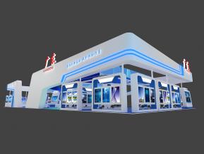广东政府科技展台3D模型
