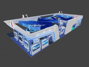 广东政府科技展台3D模型