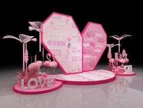 情人节商场美陈3D模型