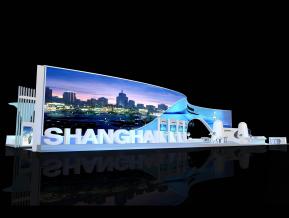 上海展台模型图片