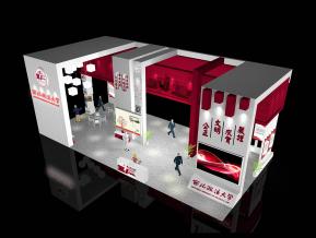 西北政法展台模型